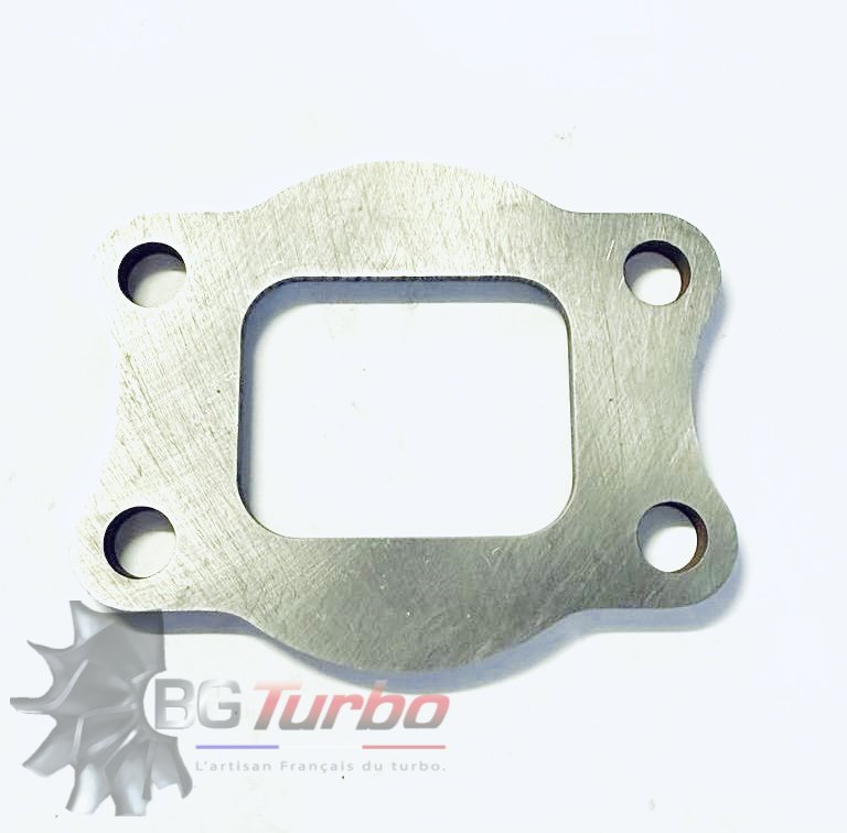 PIECES DETACHEES - ADAPTABLE - FLANGE - T3 - USINEE Entrée GAZ TYPE R21 TURBO - MONTAGE CARTER T3 PLAT - Flange adapter for Volvo allowing T3 flanged (such as GT28RS, GT2871R, GT3071R, GT3076R, GT30R, GT30/40R, GT35R) turbos to bolt up to stock Volvo 5 cylinder turbo manifold. Models 750, 850, V70, C70, S60, S60R, V70R, etc. years 1994 through 2004 with 2.3T, 2.4T, T5, or 2.5T engines.
